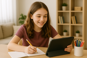 Classroom Quest family tablet view